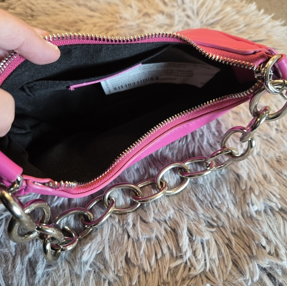 Pull & Bear Pink Bag with Chain Strap - Picture 4 of 14